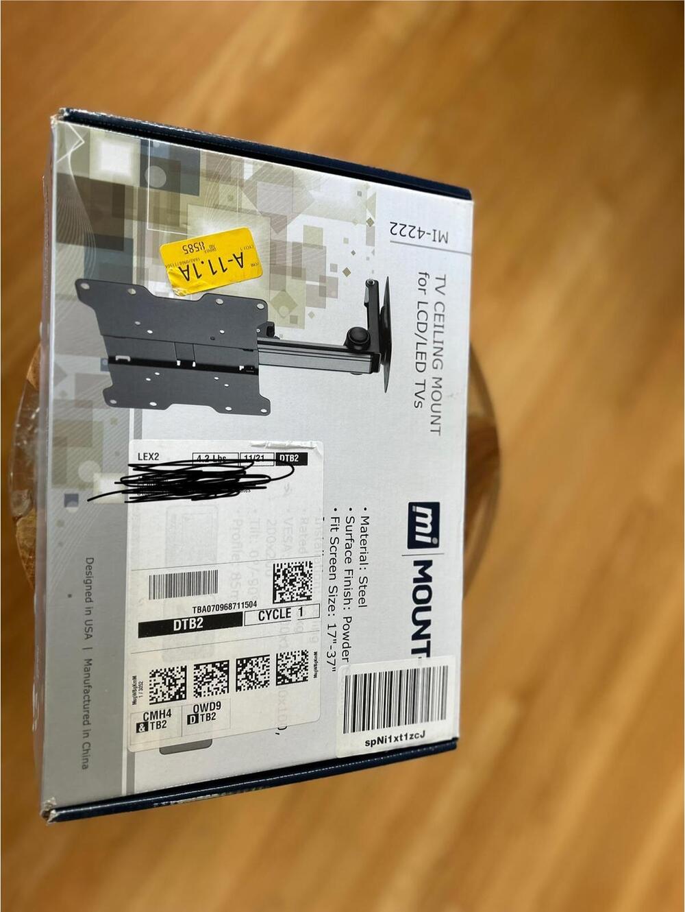 Mount-It! MI-4222 TV Ceiling Mount for TVs 17"-37"